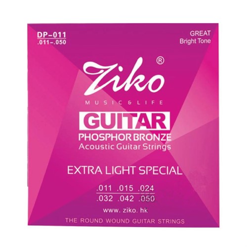 Dây Đàn Guitar Acoustic Ziko DP11 Size 11